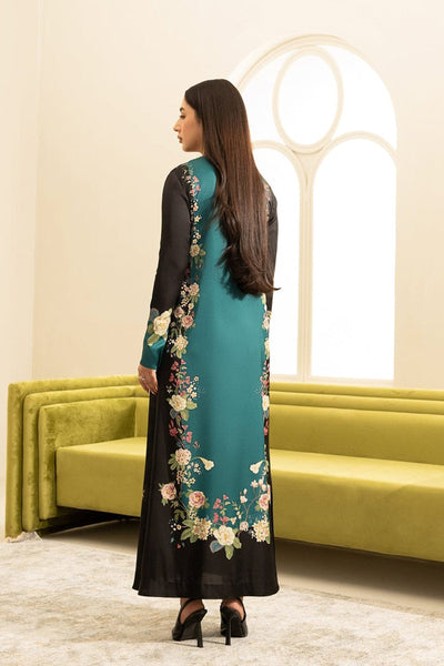 QN828-3PC-WINTER Unstitched shamoz silk fabric in floral print.