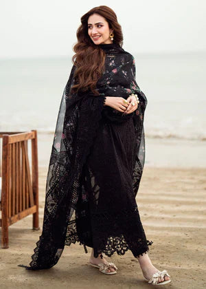 SM0040 - SUMMER  Nureh 3PC Lawn ChickenKari Embroidered