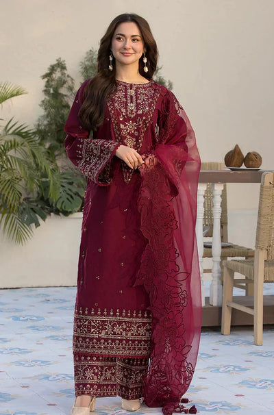 SM0038 - SUMMER Allys 3PC Lawn Embroidered Suit