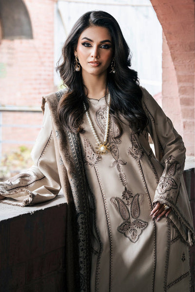Jazmin - Winter 3PC Dhanak Embroidered Suit -QN1117