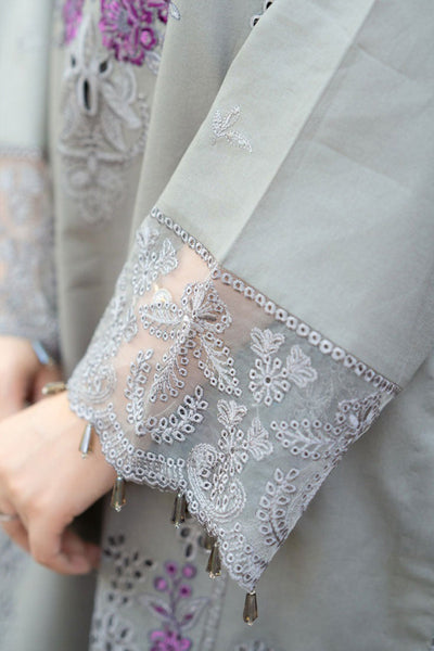 QN1126-LIBAAS-3PC DHANAK EMBROIDERED SHIRT WITH CHIFFON EMBROIDERED DUPATTA