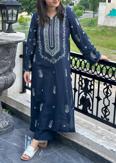 SM0046-Summer Lawn Embroidered Unstitched 2pc