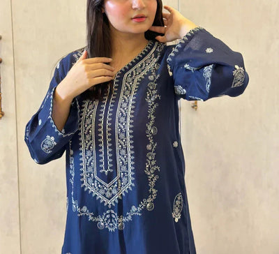 SM0046-Summer Lawn Embroidered Unstitched 2pc