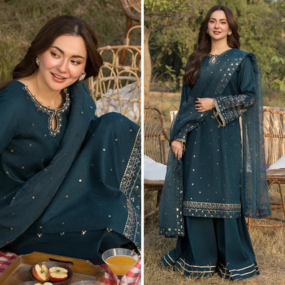 SM0043 -  SUMMER Allys 3PC Lawn Embroidered Suit