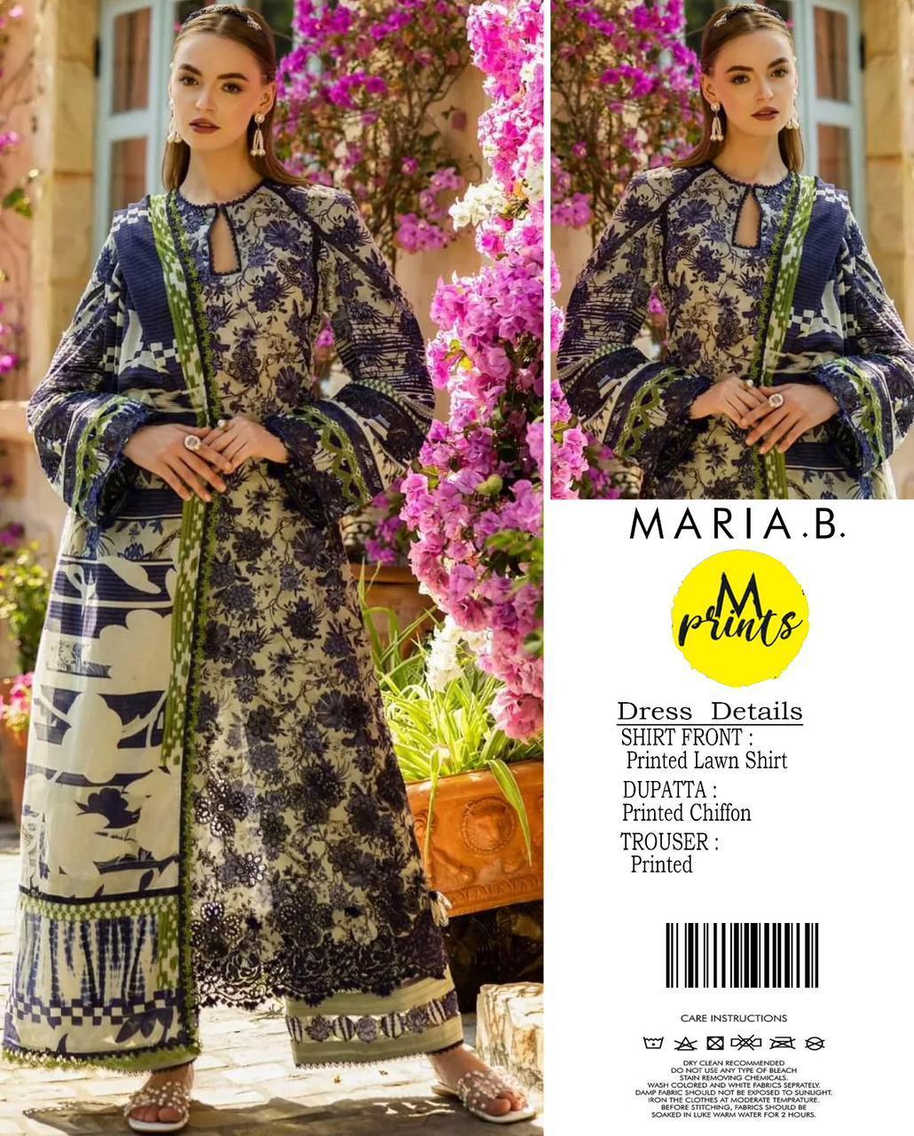 SF59000001685RABG 3 Pcs Women's Unstitched Printed Suit