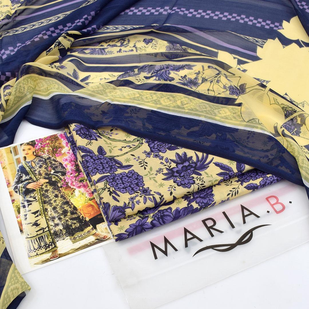 SF59000001685RABG 3 Pcs Women's Unstitched Printed Suit