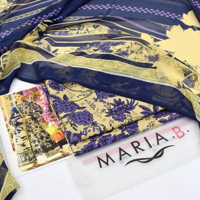 SF59000001685RABG 3 Pcs Women's Unstitched Printed Suit
