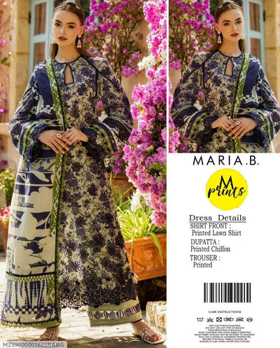 SF59000001685RABG 3 Pcs Women's Unstitched Printed Suit