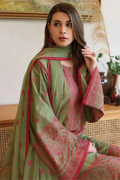 SM0047 - SUMMER COLLECTION  Bareeze 3 Piece Embroidered Lawn Suit