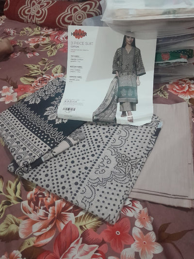 Khaadi 3 Piece Printed Lawn Suit