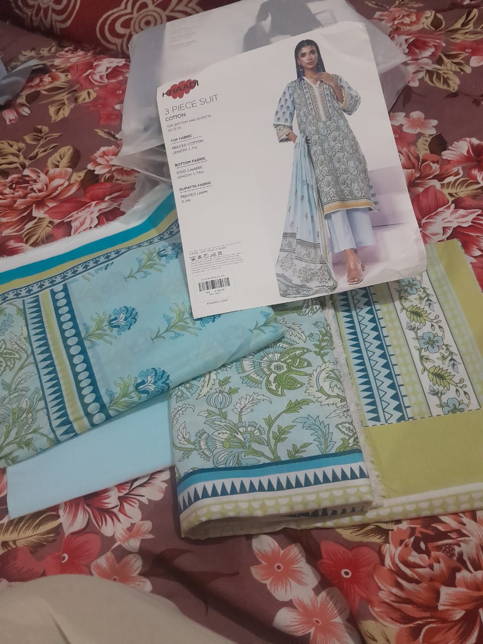 Khaadi 3 Piece Printed Lawn Suit