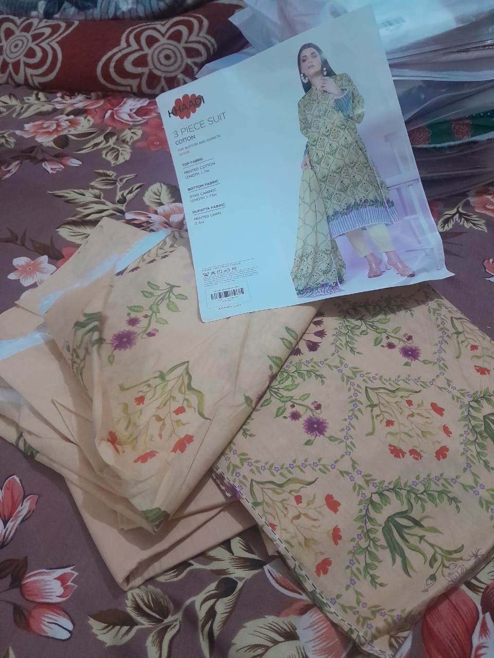 Khaadi 3 Piece Printed Lawn Suit