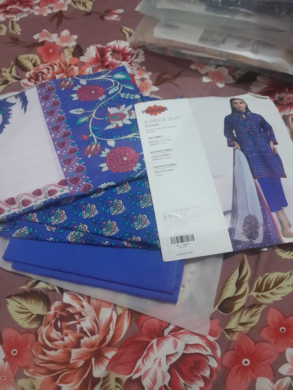 Khaadi 3 Piece Printed Lawn Suit