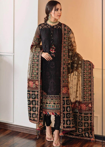 SM0029 Piece Summer Unstitched Heavy Embroidered Lawn Suit With Heavy Embroidered Organza Dupatta